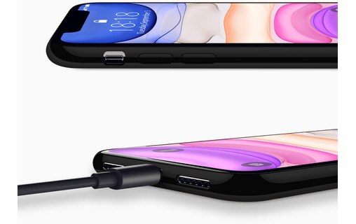 Novodio - Coque pour iPhone 11 - Transparent / noir