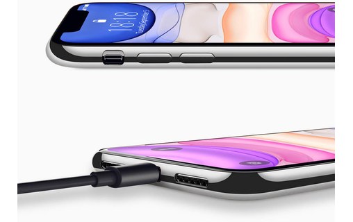 Novodio - Coque pour iPhone 11 - Transparent / argent