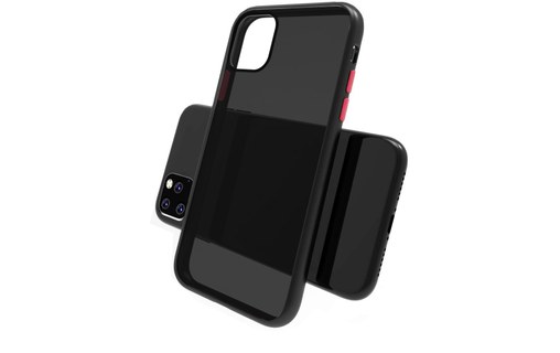 Novodio - Coque pour iPhone 11 Pro - Noir translucide / rouge