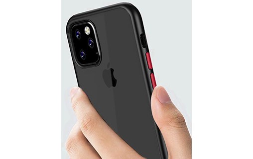 Novodio - Coque pour iPhone 11 Pro - Noir translucide / rouge