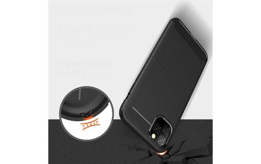 Novodio - Coque pour iPhone 11 Pro Max - Noir carbone