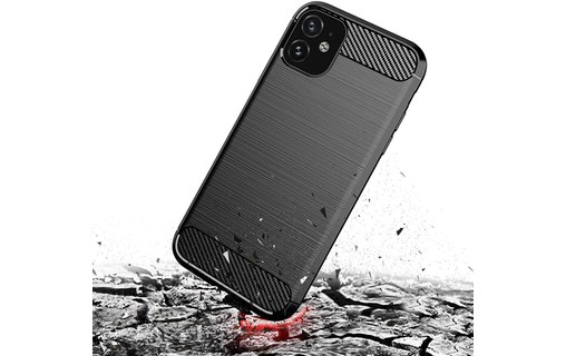 Novodio - Coque pour iPhone 11 - Noir carbone