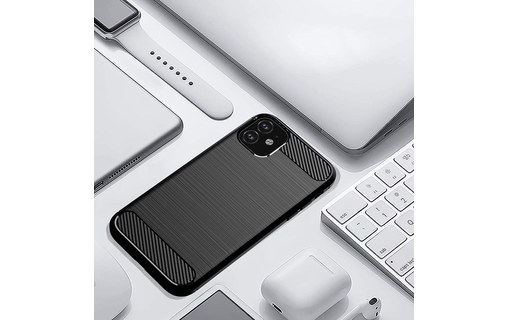 Novodio - Coque pour iPhone 11 - Noir carbone