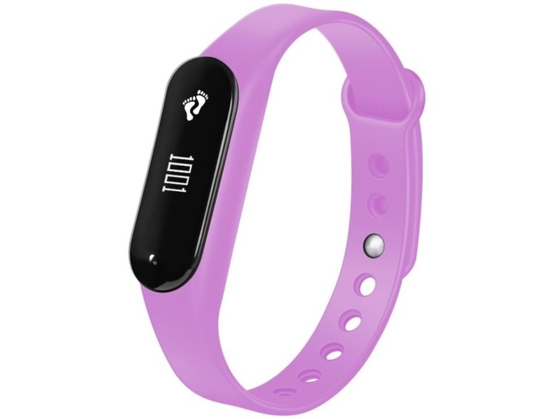 Bracelet connecté Bluetooth compteur calorie podomètre bleu