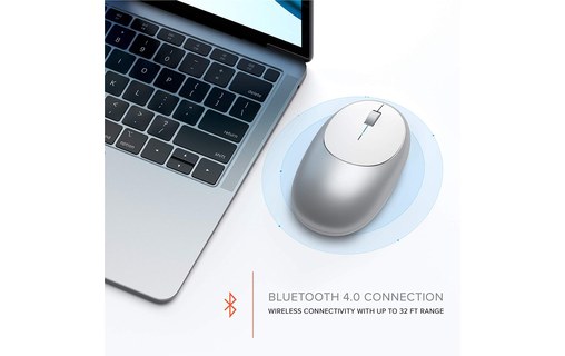 Satechi M1 Wireless Mouse Argent - Souris optique sans fil Bluetooth 4.0
