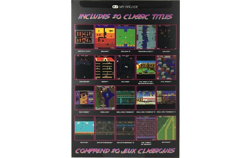 MyArcade Mini Player Namco Museum - Mini borne d'arcade 20 jeux