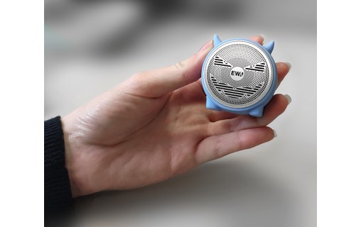 EWA A101C Bleu - Pack de 2 mini enceintes Bluetooth TWS