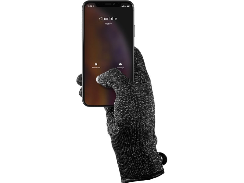 GANT TACTILE noir POUR Ecran tactile itouch ipad iphone Samsung HTC etc  type fibre a 10 doigts