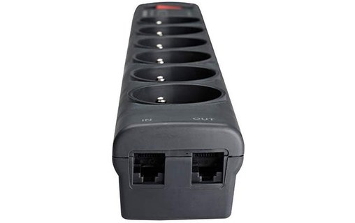Eaton Protection Strip 6 Tel FR - Multiprise parafoudre 6 prises + téléphone