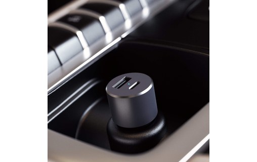 Satechi Chargeur voiture USB-C et USB-A 72 W - Gris sidéral