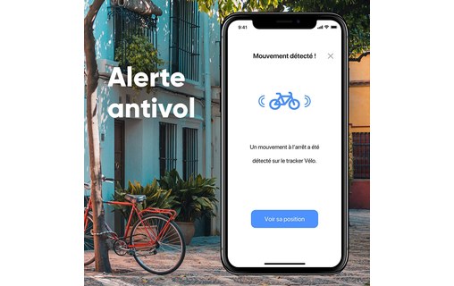 Invoxia Bike Tracker - Traceur GPS vélo avec alerte antivol