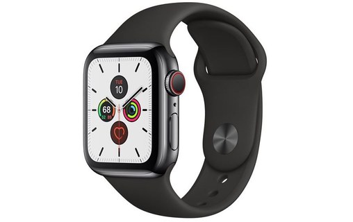 好評高評価Applewatch 5 40mm スペースグレイ GPS (バッテリー97%) Apple Watch本体