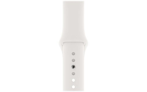 Apple Watch Series 5 (GPS) 40 mm aluminium argenté bande sport blanc