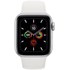 Apple Watch Series 5 (GPS) 40 mm aluminium argenté bande sport blanc