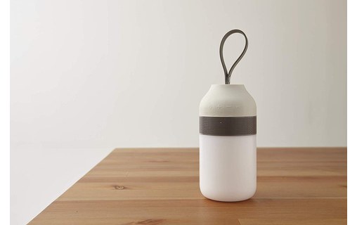 Pout EARS2 Gris - Enceinte Bluetooth extérieure IPX5 avec LED