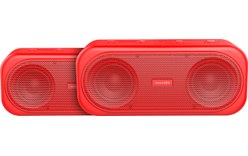 Novodio PocketMax Pro Rouge - Pack de 2 enceintes Bluetooth True Wireless