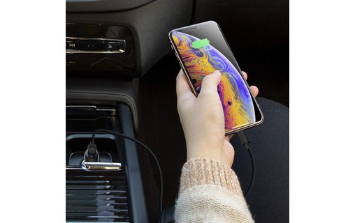 Belkin PD Car Charger - Chargeur voiture PD 20W avec câble USB-C vers Lightning