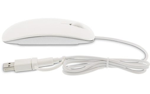 LMP Easy Mouse USB-C - Souris optique filaire USB-C / USB-A