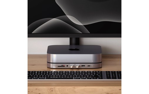 Satechi Type-C Aluminum Stand & Hub - Station d'accueil pour Mac mini