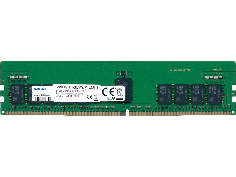 Mémoire RAM 16 Go DDR4 ECC R-DIMM 2933 MHz PC4-23466 - Mémoire RAM - Macway
