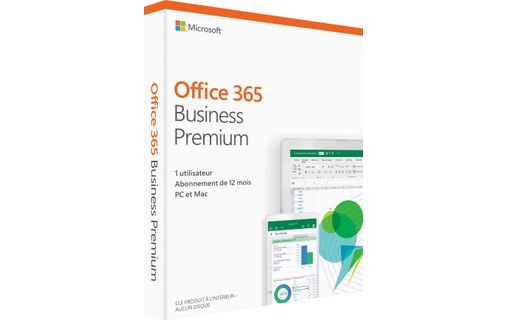 Microsoft Office 365 Business Premium - 1 utilisateur (1 an) - Mac, PC