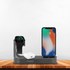 Promate PowerState Gris - Station de charge Qi iPhone, Apple Watch, AirPods