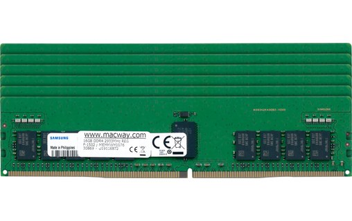 Mémoire RAM 96 Go (6 x 16 Go) DDR4 ECC R-DIMM 2933 MHz PC4-23466 - Mémoire  RAM - Macway