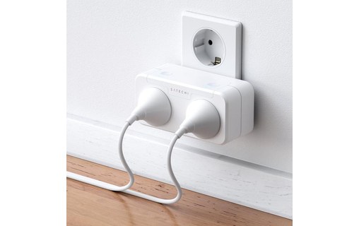 Satechi Dual Smart Outlet - Multiprise connectée compatible Apple HomeKit