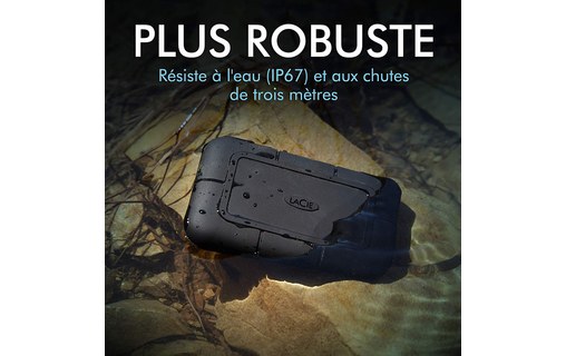 LaCie Rugged SSD Pro 1 To - Disque SSD externe 2,5" Thunderbolt 3