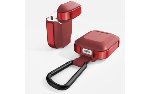 X-Doria Airpods Defense Trek Rouge - Étui de protection pour Apple Airpods