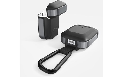 X-Doria Airpods Defense Trek Noir - Étui de protection pour Apple Airpods