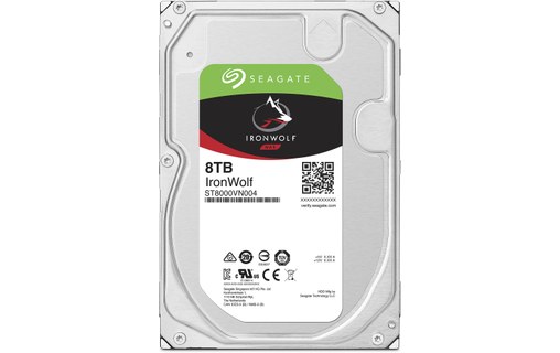 Seagate IronWolf 8 To - Disque dur 7200 tr/min pour NAS - ST8000VN004