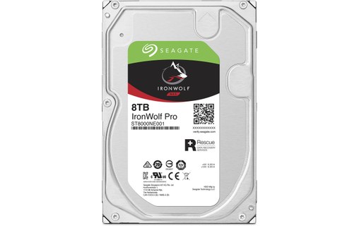 Seagate IronWolf Pro 8 To - Disque dur 7200 tr/min pour NAS - ST8000NE001