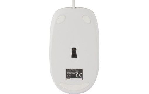 Novodio Optical Mouse USB-C Argent - Souris optique filaire 1600 DPI Mac/PC
