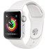 Apple Watch Series 3 (GPS) 38 mm aluminium argent bande sport blanc