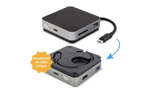 OWC USB-C Travel Dock v2 Gris Sidéral - Dock USB-C de poche