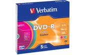 Verbatim DVD-R Colour 4,7 Go 5 pièce(s)