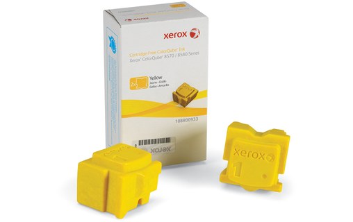 Xerox Encre Colorqube 8570, Jaune (2 Bâtonnets 4400 Pages)