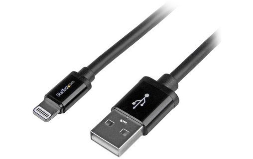 StarTech.com Câble Apple Lightning vers USB pour iPhone, iPod, iPad - 2 m Noir