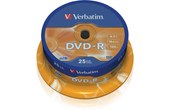 Verbatim 43667 4,7 Go DVD-R 25 pièce(s)