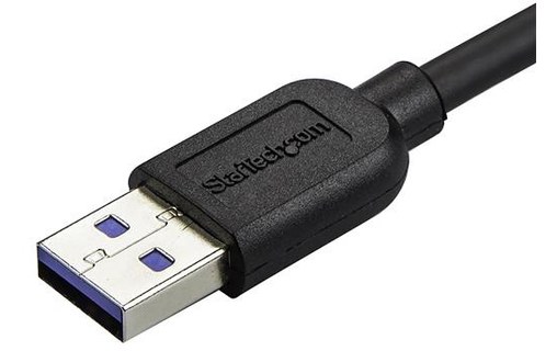 Câble StarTech USB-A vers micro-USB-A coudé 5 Gbit/s - 1 m - Noir