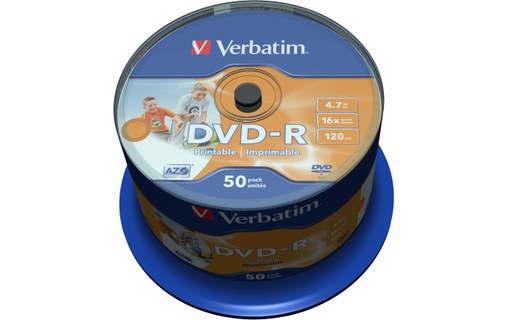 Verbatim 43533 DVD vierge 4,7 Go DVD-R 50 pièce(s)