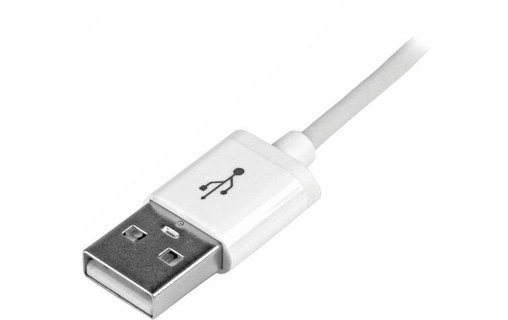 StarTech.com Câble Apple Lightning vers USB pour iPhone, iPod, iPad - 1 m Blanc
