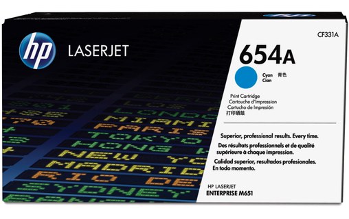 HP 654A Original Cyan 1 pièce(s)