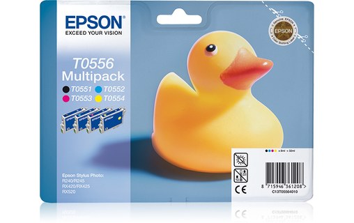 Epson Duck Multipack Canard (T0556) - Encres QuickDry N, C, M, J