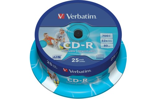 Verbatim 43439 CD vierge CD-R 700 Mo 25 pièce(s)