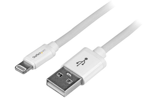 StarTech.com Câble Apple Lightning vers USB pour iPhone, iPod, iPad - 2 m Blanc