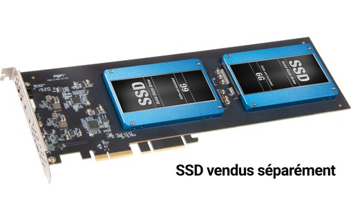 Sonnet Fusion Dual 2.5-inch SSD RAID - Carte PCIe pour 2 SSD 2,5 SATA