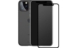 Novodio coque Noir translucide et vitre de protection pour iPhone 11 Pro