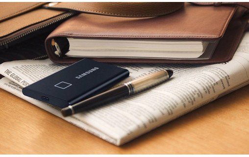 Samsung T7 Touch 2 To Noir - SSD externe portable USB-C & USB-A